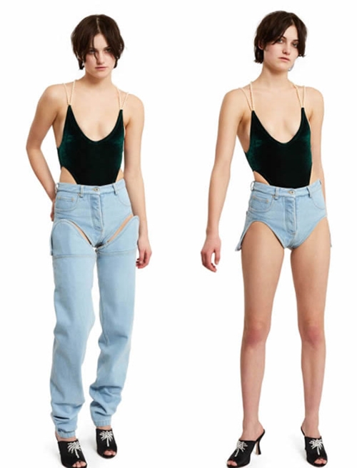 Hơn 2 triệu cho chiếc quần jeans che chỉ nửa vòng 3, ai dám mặc?